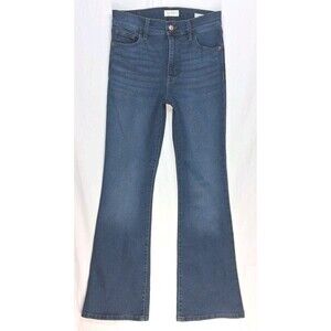Jessica Simpson Womens 4 High Rise Flare Jeans Wide Leg 28x31 Retro Boho Chic